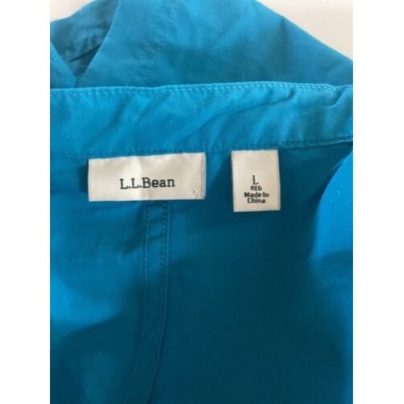 L.L. Bean Women’s Blue Supplex Nylon Drawstring Shorts with Pockets Size L - Picture 9 of 13